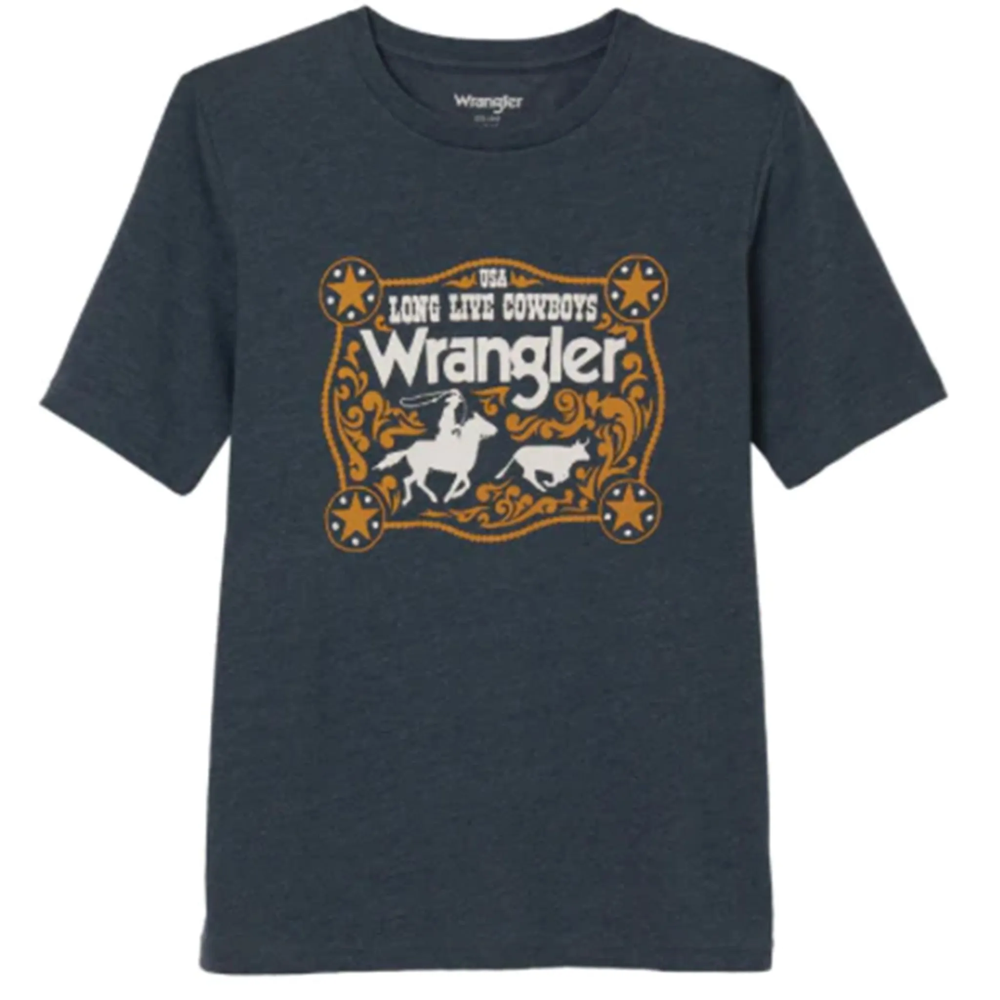 Wrangler Kid's Navy Long Live Cowboys Tee