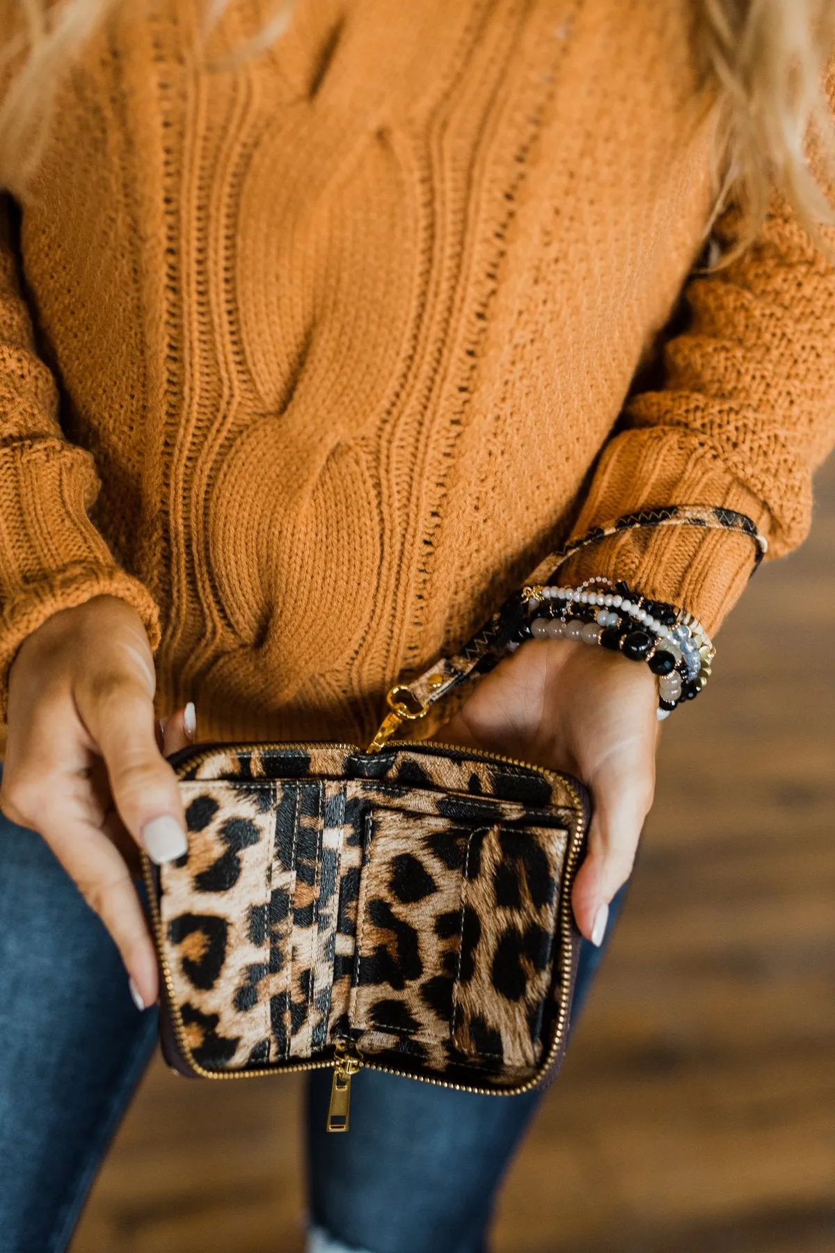 Wristlet Wallet- Leopard